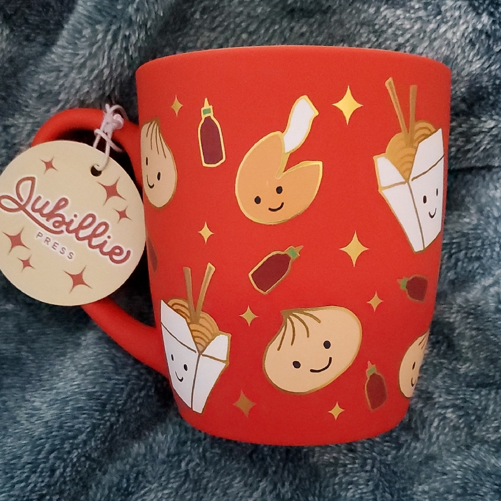 Chinese Food Red Soft Touch Mug